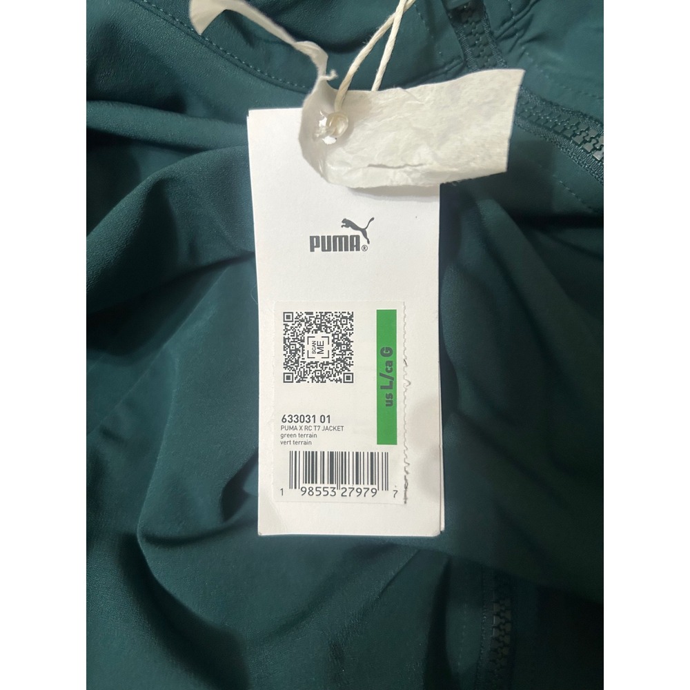 PUMA GOLF REIGNING CHAMP Mens XL Green New Track Jacket (26.5" x 16.5") - Picture 7 of 10